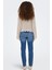 Kadın Regular Fit V Yaka Bej Örme Kazak - 15339529 3