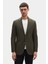 Ds Damat Regular Fit Haki Düz Kumaş Ceket 1