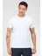 3'lü Basic Regular Fit Pamuklu Erkek Siyah Lacivert Beyaz Tişört 3