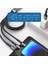 1,2 M 3'ü 1 Arada Şarj Kablosu USB A'dan Ip+Type-C+Micro USB 5A Gösterge Işıklı Hızlı Şarj Kablosu 2