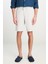 Relaxed Fit Geniş Kesim Lastik Bel Detaylı Esnek Taş Rengi Chino Şort 4