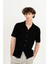 Kısa Kollu Slim Fit Triko Erkek Gömlek 2