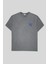 Bisiklet Yaka Arkası Enjeksiyon Baskı %100 Pamuk Oversize Erkek T-Shirt 1
