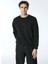 Bisiklet Yaka Göğsü Çıtçıt Cepli Slim Fit Erkek Sweatshirt 1