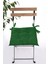 Düz Dekoratif Pofidik Sandalye Minderi Bağcıklı 40 x 40 (Yeşil) 4