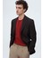 Ds Damat Slim Fit Siyah Armürlü Kumaş Ceket 2