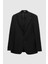 Ds Damat Slim Fit Siyah Armürlü Kumaş Ceket 5