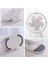 LED Gece Işığı Ile 360° Esnek 3 Hızlı Masaya Takılabilir Fan (Yurt Dışından) 4