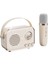 Retro Mini Taşınabilir Kablosuz Bluetooth Karaoke Hoparlörü Hıfı Alt Sesli Hoparlör (Yurt Dışından) 1