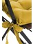 Düz Dekoratif Pofidik Sandalye Minderi Bağcıklı 40 x 40 (Sarı) 2