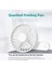Qualitell Mini Katlanabilir Beyaz USB Şarj Edilebilir 3 Hızlı El Fanı (Yurt Dışından) 2