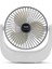 Masaüstü USB Şarjlı 6 Inç Parlak Gümüş Renkli Taşınabilir Sessiz Mini Elektrikli Fan (Yurt Dışından) 2