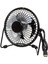 Mini USB Fan Masa Fanı 4 Metal Kanatlı Siyah (Yurt Dışından) 5