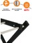 Portadry Taşınabilir Yer Tasarruflu Pratik ve Dayanıklı Metal Akordiyon Çamaşır Askısı-70 cm Siyah 5