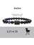 160-170MM Stili No.7 Boyutu Yeni 8mm Siyah Taş Boncuk Takımyıldızı Çift Bileklik Erkek Bilezikler Kadınlar Için Pulseras Masculina Hombre Erkek Erkek Takıları (Yurt Dışından) 2