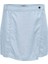 Kadın Mid Waist Mavi Şort Etek - 15337934 1