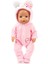 1 Adet Sevimli 43CM Bebek Yeni Bebek Oyuncak Bebek Giysileri Aksesuarları Yeniden Doğmuş Bebek Peluş Tulum (Yurt Dışından) 5