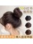 Gerçek Saç Bandı Bun Peruk Kadın Antik Stil Chignon Doğal Saç Bandı Tam Gerçek Insan Saç Tomurcuk Kabarık (Yurt Dışından) 1