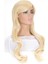 Film Barbie Barbie Çünkü Peruk Barbie Açık Altın Cosplay Peruk Mikro Kıvırcık Saç Uzun Saç Barbie Peruk (Yurt Dışından) 2