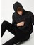 Kapişonlu Göğsü Fermuar ve Garni Detaylı Kamuflaj Sweatshirt 2