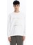 Bisiklet Yaka Dalga Baskılı Erkek Sweatshirt 1