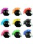 Kask Perukları Renkli Cockscomb Peruk Punk Headdress Komik Görünüm (Yurt Dışından) 1