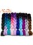 Sentetik Jumbo Örgü 24 Inç Ombre Örgü Saç Uzantıları Kadınlar Için Dıy Cochet Saç Örgüler Mor Pembe Sarı Mavi Yeşil (Yurt Dışından) 2