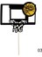 Adet/takım Slamdunk Rakamlar Süsler Kek Topper Doğum Günü Partisi Dekorasyon Basketbol Oyuncuları Süsler Taban Kek Dekor ile (Yurt Dışından) 2