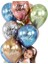 10 Adet 12 Inç Mutlu Doğum Günü Lateks Balonlar Krom Kaplama Baskılı Desen Balon Helyum Metal Topu Doğum Günü Dekorasyon (Yurt Dışından) 1