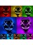 Cadılar Bayramı Dekorasyon LED Maske Light Up Parti Neon Maske Cosplay Korku Maskesi Cadılar Bayramı Partisi Dekoru Sahne Aksesuarları (Yurt Dışından) 3