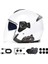 Y20 2x 1000M Telsiz Mesafeli Özellikli 2 Kişi Bağlantılı Bluetooth Kask Kulaklık Fenerli 4