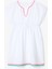 Genç Kız Color Stripe Beyaz Kaftan 1