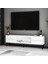 Aragon Modern Tv Sehpası – 140 cm , 2 Kapaklı+2 Açık Raflı, Siyah & Beyaz Renk Seçenekli Tv Ünitesi 4