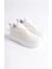 Alessı Bağcıklı Ortopedik Taban Kadın Sneaker Spor Ayakkabı Bt - Kırık Beyaz 4