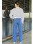 Bol Paça Likralı Kadın Jean Kot Pantolon P-00016351 3