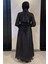 Kadın Fistolu Bel Bağlamalı Tunik Etek Tesettür Ikili Takım P-00016242 4