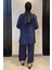 Taş Işlemeli Bisiklet Yaka Tunik Pantolon Tesettür Ikili Takım P-00016179 4