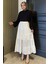 Kadın Bel Lastikli Katlı ve Pileli Tesettür Etek P-00016053 1
