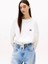 Kadın Beyaz Fit Sweatshirt 1