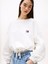 Kadın Beyaz Fit Sweatshirt 2