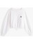 Kadın Beyaz Fit Sweatshirt 5
