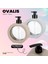 Tezgah Üstü Mutfak Banyo Lavabo Wc Plastik Oval Gri,bej Sıvı Sabunluk 350ML - 11,80OZ Aç Kapa Kilit Ovalis Deterjanlık 2
