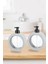 Tezgah Üstü Mutfak Banyo Lavabo Wc Plastik Oval Gri,bej Sıvı Sabunluk 350ML - 11,80OZ Aç Kapa Kilit Ovalis Deterjanlık 5