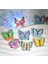 Ledli Yanıp Sönen Kelebek Terlik Süsü Üç Boyutlu/ışıklı 3D Charm/jibbitz 2