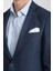 Timone Erkek Açık Lacivert Slim Fit Dar Kesim Desenli Mevsimlik Blazer Ceket 2