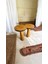 Wood Ahşap 2'li Set Konik Model Mantar Yan Sehpa Modern Fiskos /tik Ağacı Renk / Zigon Sehpa 2