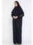 Kadın Pratik Başörtülü ve Çantalı Taş Işlemeli Penye Kumaş Namaz Elbisesi P-00015145 2
