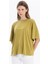 Bisiklet Yaka Oversize Sırtı Açık Kadın T-Shirt 2