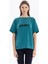 Bisiklet Yaka Rubber Baskılı Kısa Kol Kadın T-Shirt 1