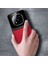 Xiaomi Poco X7 Uyumlu Kılıf Lens Deri Kılıf Kırmızı 3